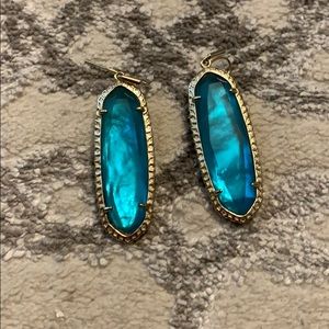 Aqua Kendra Scott earrings